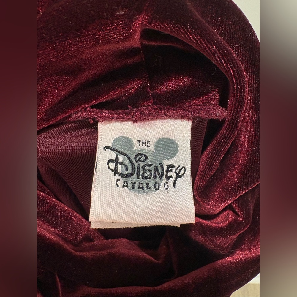 Vintage Disney Winnie the Pooh Burgundy Velour Lounge Set L Oversized 90s Rare - Picture 2 of 13